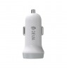 Devia Smart series car charger suit for Lightning (5V3.1A,2USB) white