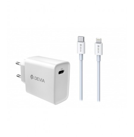 Devia Smart series PD quick charger suit (EU,18W) white
