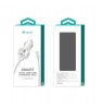 Devia Smart Series Dual USB Car Charger Suit with Lightning Cable (MFi)(2.4A,2USB) white