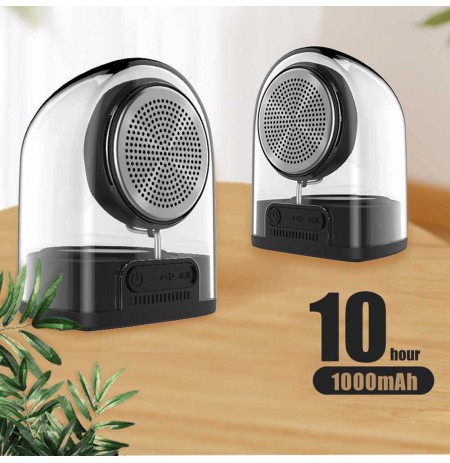 Devia Crystal series TWS speaker with silicon case (2pcs) black
