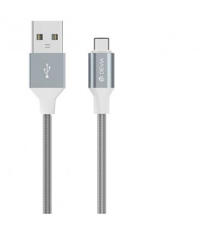 Devia Pheez Series Cable for Micro USB (5V 2.4A,1M) grey