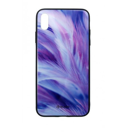 Tellur Cover Glass print for iPhone XS MAX feather