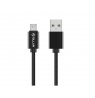 Tellur Data cable, USB to Micro USB, Nylon Braided, 1m black