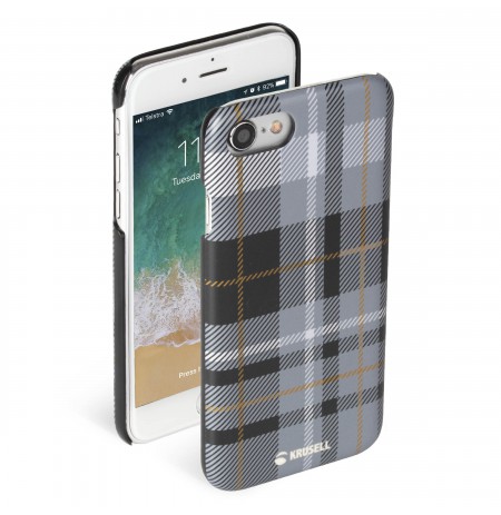 Krusell Limited Cover Apple iPhone 8/7 plaid dark grey