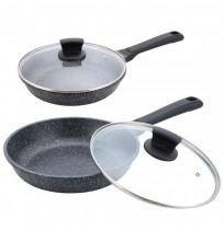 Maestro MR-1225-20 - Keptuvė su granitine danga ir dangčiu 20cm
