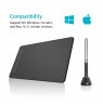 HUION H950P graphic tablet 5080 lpi 220 x 137 mm USB Black