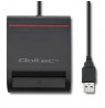 Qoltec 50642 Smart chip ID card scanner|USB 2.0 | Plug&Play