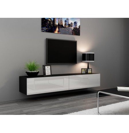 TV Stand VIGO '180' 30/180/40 black/white gloss
