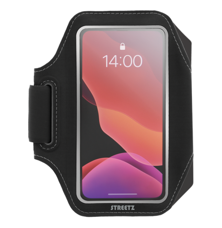 STREETZ plonas sportinis dėklas, iki to 6.5 "telefonams, juodas SPO-002