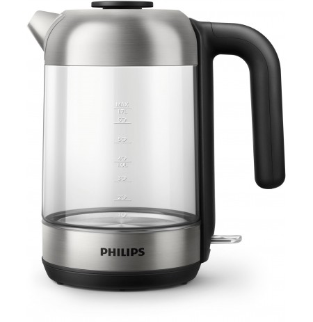 Philips 5000 series HD9339/80 electric kettle 1.7 L Black,Stainless steel,Transparent 2200 W