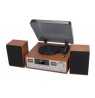 Denver MRD-52 retro stereo system with light wood turntable
