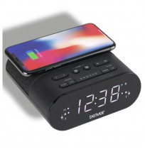 Denver CRQ-107 Clock Radio with Induction Charger