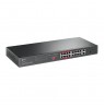 TP-LINK TL-SL1218P network switch Fast Ethernet (10/100) Black Power over Ethernet (PoE)