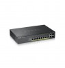 ZYXEL GS2220-10HP,EU REGION,8-PORT GBE L2 POE SWITCH WITH GBE UPLINK (1 YEAR NCC PRO PACK LICENSE BUNDLED)