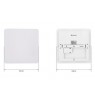 Tellur WiFi LED Ceiling Light, 24W, Square