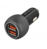 Tellur Dual USB Car Charger With QC 3.0, 6A black