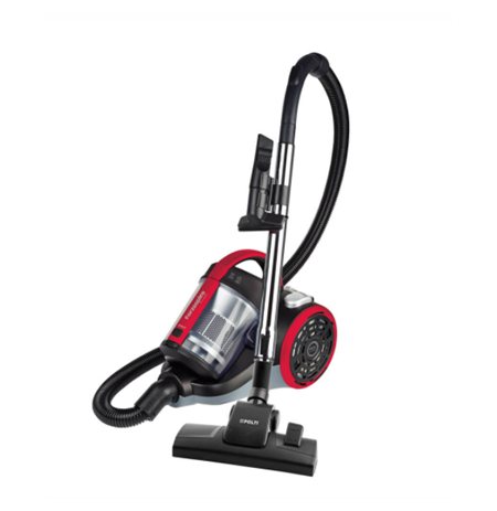 Polti Vacuum cleaner Forzaspira C110_Plus 800 W, Bagless, 80 dB, Balck/Red