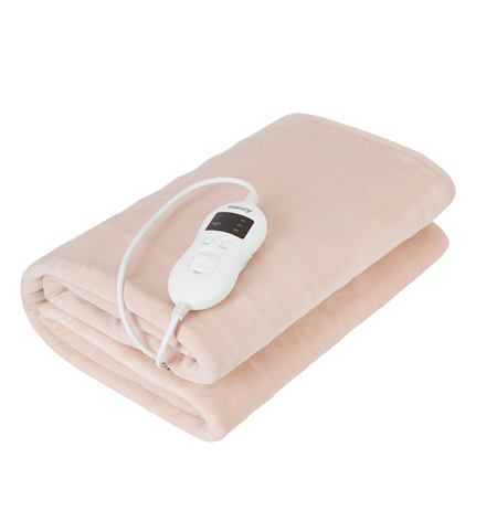Camry Electric blanket CR 7423 Number of heating levels 8, Number of persons 1, Washable, Coral fleece, 60 W, Beige