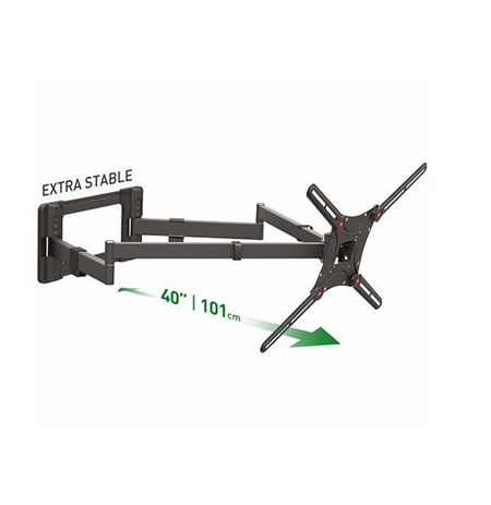 Barkan Wall mount, Full Motion, 13-80 ", Maximum weight (capacity) 50 kg, Black