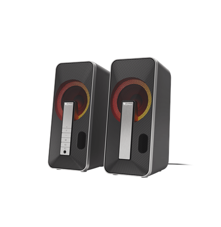 Genesis Computer Speaker Helium 100BT RGB Gaming Speakers, Bluetooth, Silver/Black