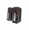 Genesis Computer Speaker Helium 100BT RGB Gaming Speakers, Bluetooth, Silver/Black