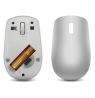 Lenovo Wireless Mouse 530 Optical Mouse, Platinum Grey, 2.4 GHz Wireless via Nano USB