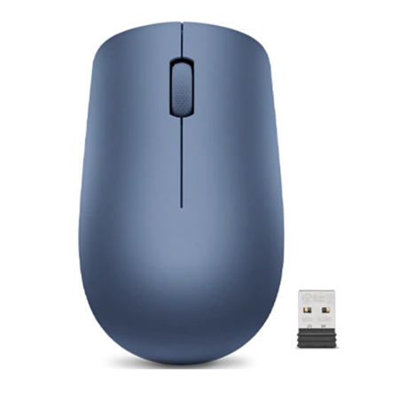 Lenovo Wireless Mouse 530 Optical Mouse, Abyss Blue, 2.4 GHz Wireless via Nano USB