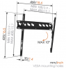 Vogels Wall mount, MA3010-A1, 32-55 ", Tilt, Maximum weight (capacity) 50 kg, VESA 100-400 mm, Black