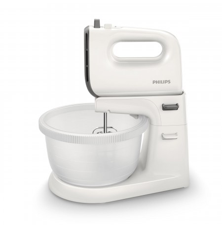 Mixer hand mixer with bowl Philips HR3745/00 (450W, white color)