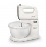 Mixer hand mixer with bowl Philips HR3745/00 (450W, white color)