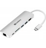 SANDBERG Adapter USB-C Dock HDMI+LAN+SD+USB,61W