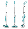 Polti Steam mop Vaporetto SV450_Double 1500 W, Handstick 2in1, 7.5 m, White/Blue