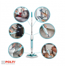 Polti Steam mop Vaporetto SV450_Double 1500 W, Handstick 2in1, 7.5 m, White/Blue