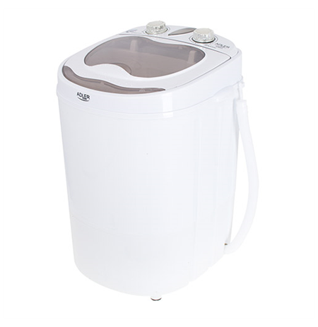 Adler Mini washing machine AD 8055 Top loading, Washing capacity 3 kg, Depth 37 cm, Width 36 cm, White