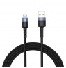 Tellur Data cable, USB to Micro USB, LED, Nylon Braided, 1.2m black