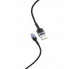 Tellur Data cable, USB to Micro USB, LED, Nylon Braided, 1.2m black