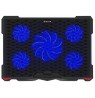 Tellur Cooling pad Basic 17, 5 fans, LED, black