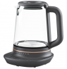 Electrolux Kettle Explore 7 E7GK1-8BP Electric, 2000 W, 1.7 L, Glass, 360° rotational base, Black/Transparent