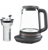 Electrolux Kettle Explore 7 E7GK1-8BP Electric, 2000 W, 1.7 L, Glass, 360° rotational base, Black/Transparent