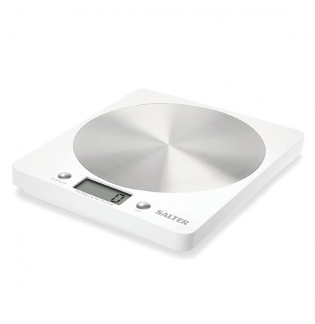 Salter 1036 WHSSDR Disc Electronic Digital Kitchen Scales - White