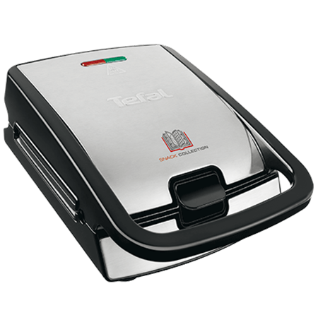 TEFAL SW852D12 Sandwich and Waffle Maker Black/Stainless steel, 700 W, Number of plates 2, Number of sandwiches 2,