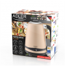 Adler Kettle AD 1295	 Electric, 2200 W, 1.7 L, Stainless steel, 360° rotational base, Golden