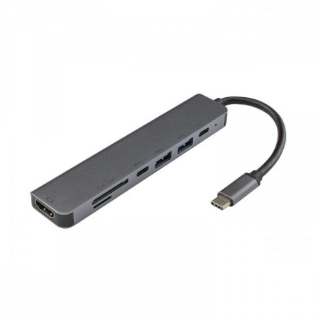 Sbox TYPEC-7IN1 PD + C + HDMI + TF + SD + 2 x USB