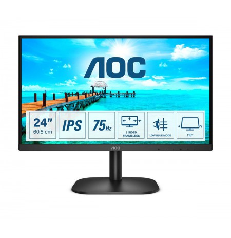 AOC Basic-line 24B2XDA LED display 60.5 cm (23.8") 1920 x 1080 pixels Full HD Black