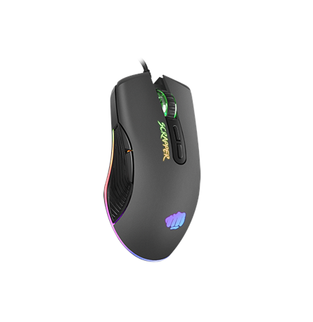 Genesis Gaming Mouse Fury Scrapper Wired, 500-6400 DPI, Black