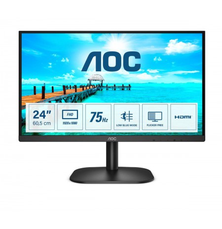AOC Basic-line 24B2XDM computer monitor 60.5 cm (23.8") 1920 x 1080 pixels Full HD LCD Black