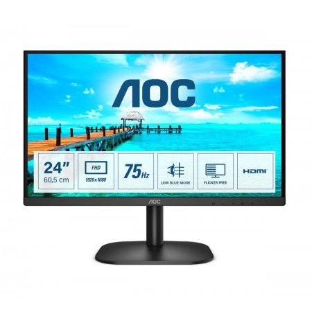AOC Basic-line 24B2XHM2 computer monitor 60.5 cm (23.8") 1920 x 1080 pixels Full HD LCD Black