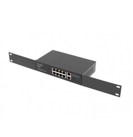 Lanberg Switch PoE+ Rack 10"/19" RSFE-8P-2GE-120