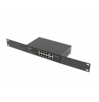 Lanberg Switch PoE+ Rack 10"/19" RSFE-8P-2GE-120