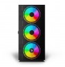 SAVIO PC Case Raptor X1 ARGB Glass/Mesh Black